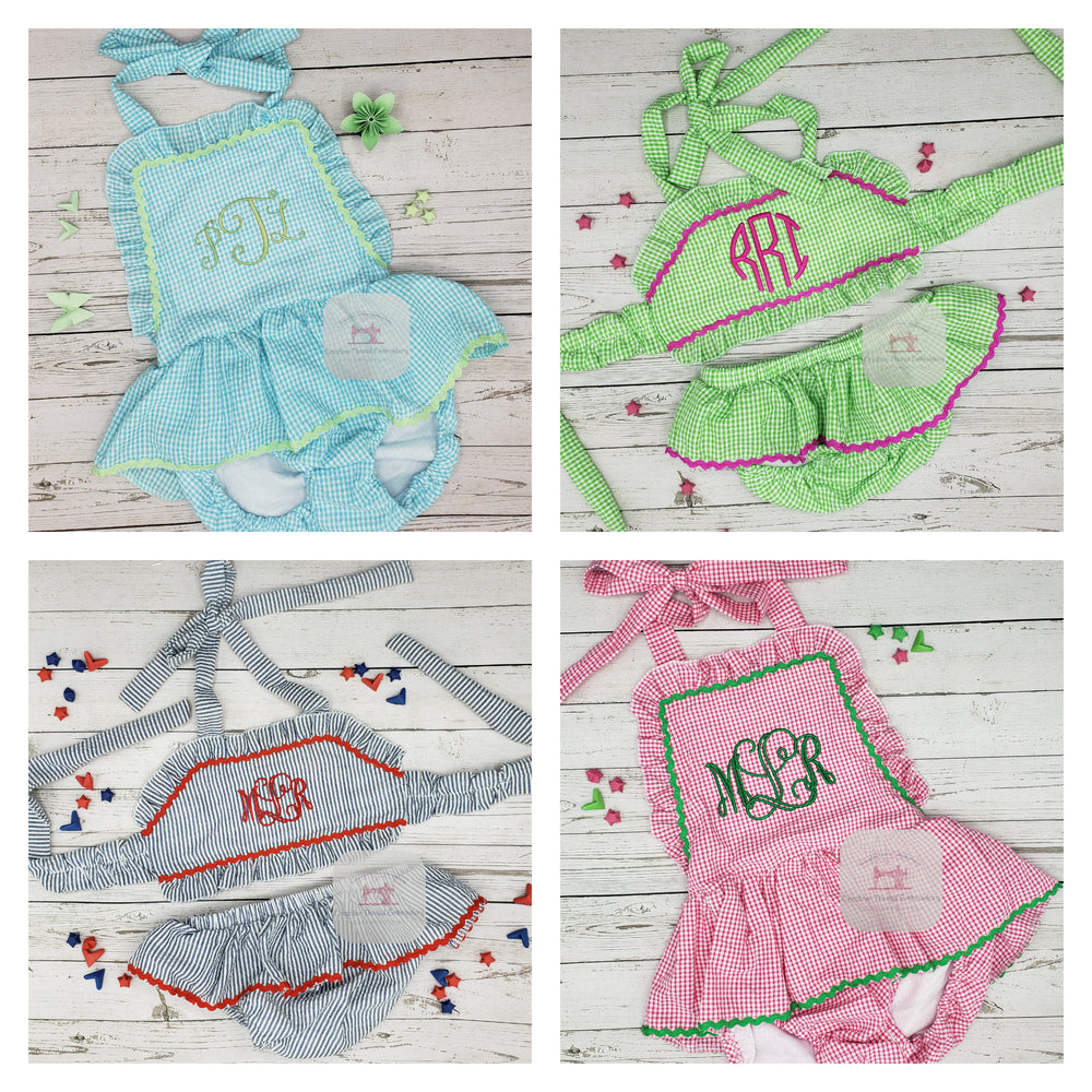 Monogrammed Swimsuits