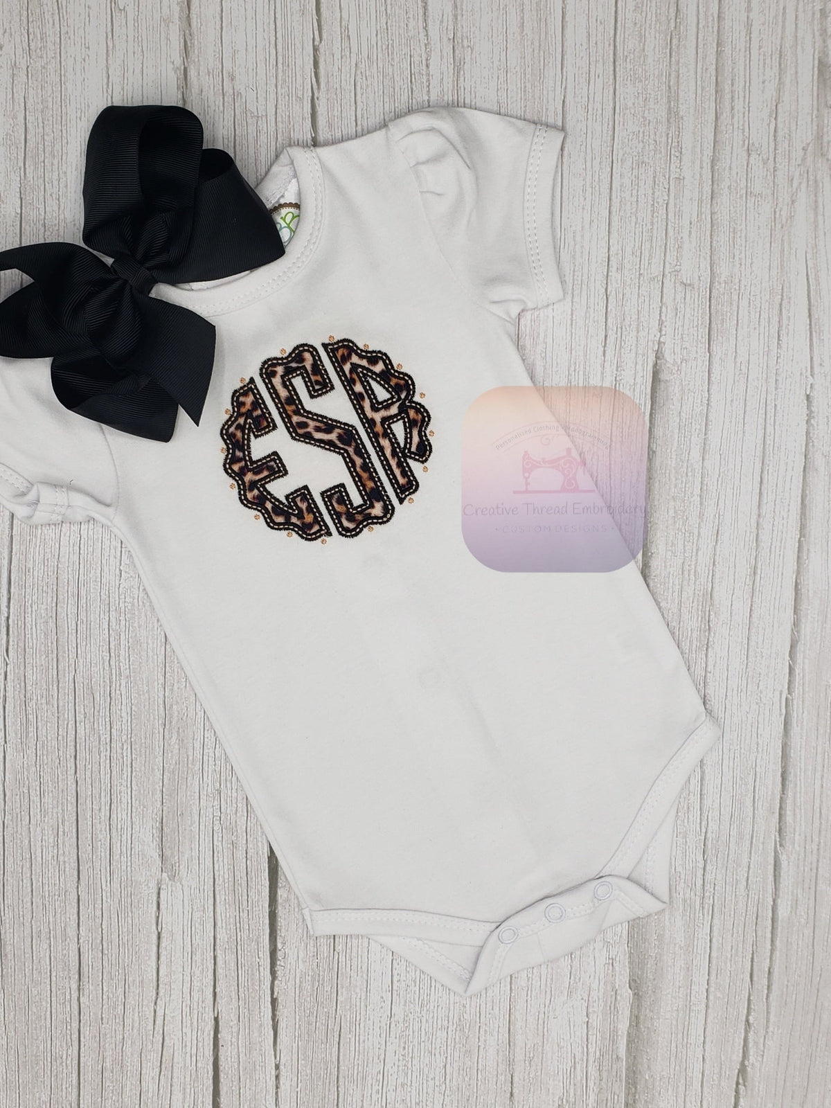 Monogrammed Baby Onesie