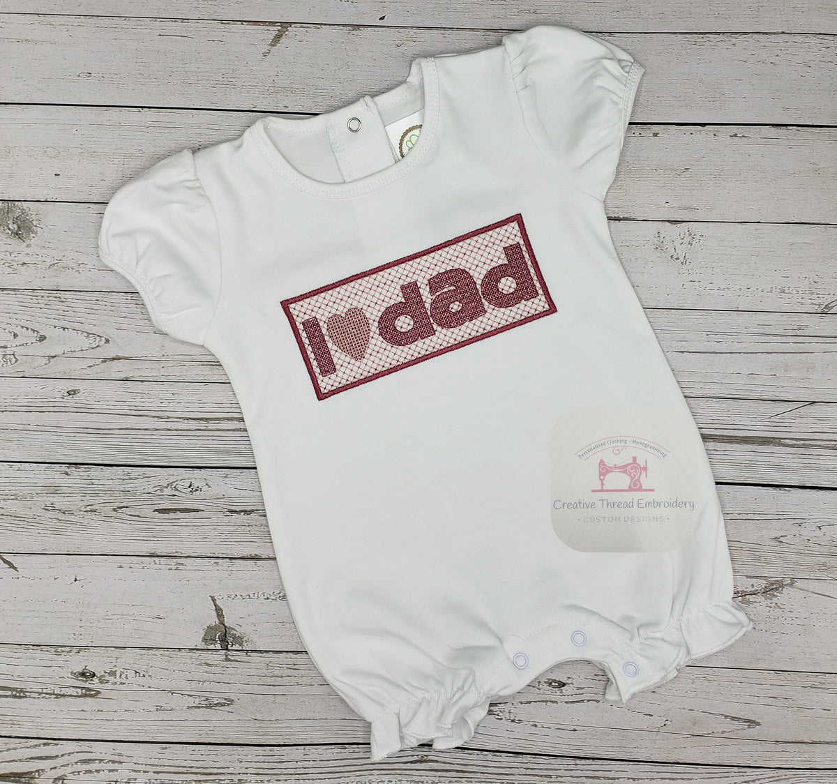 Girls I Love Dad (Smocked Design)